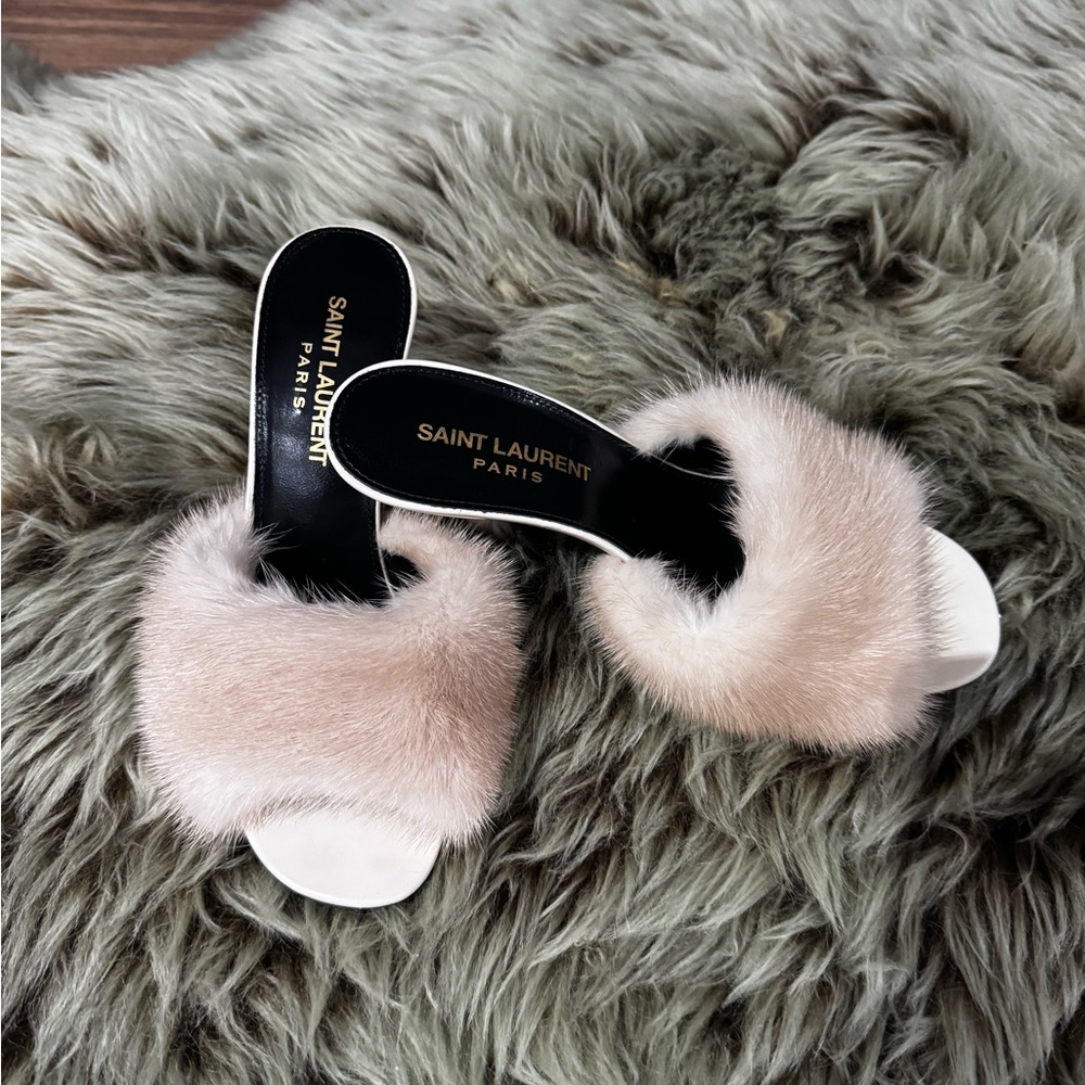 Saint Laurent Mink heels